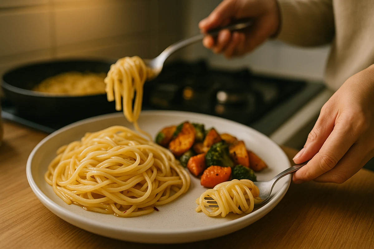 podzimní jídelníček – špagety aglio olio
