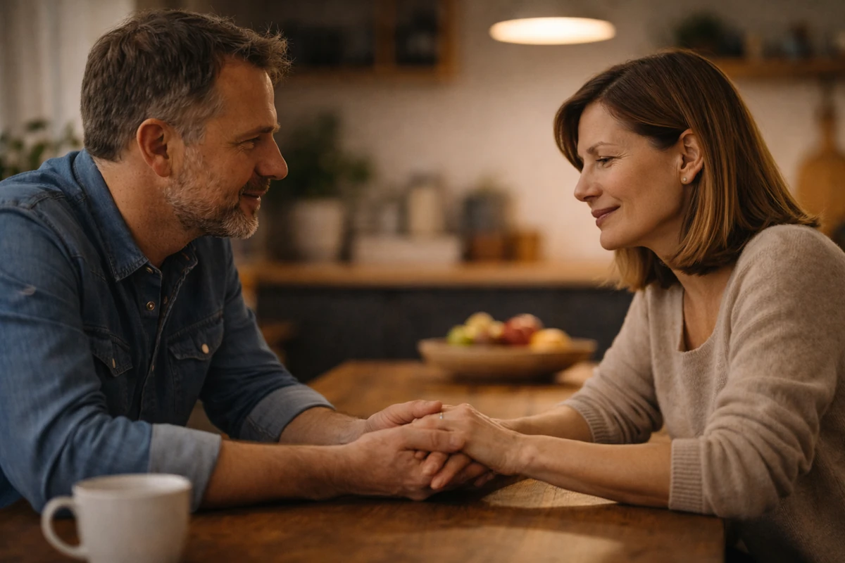 Ukončení rozhovoru s pocitem úlevy a blízkosti